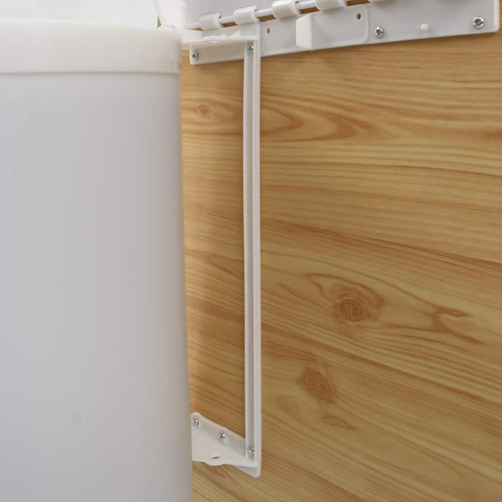 vidaXL Keukenvuilnisbak inbouw 8 L kunststof