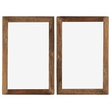 vidaXL Fotolijsten 2 st 50x70 cm massief gerecycled hout en glas