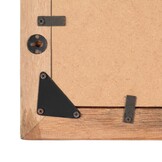 vidaXL Fotolijsten 2 st 50x70 cm massief gerecycled hout en glas