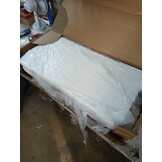 vidaXL Bankje met rugleuning 112x65,5x75 cm kunstleer wit