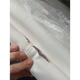 vidaXL Bankje met rugleuning 112x65,5x75 cm kunstleer wit