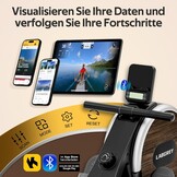 Rudergerät für Zuhause, Magnetisches Bluetooth Rudergerät, APP-Verbindung, Doppel-Slide-Rails, LCD-Display, Ideal für Heim-Cardio-Training