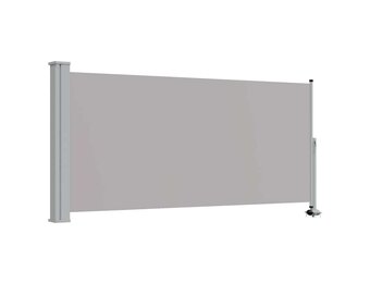 vidaXL Tuinscherm uittrekbaar 120x300 cm grijs