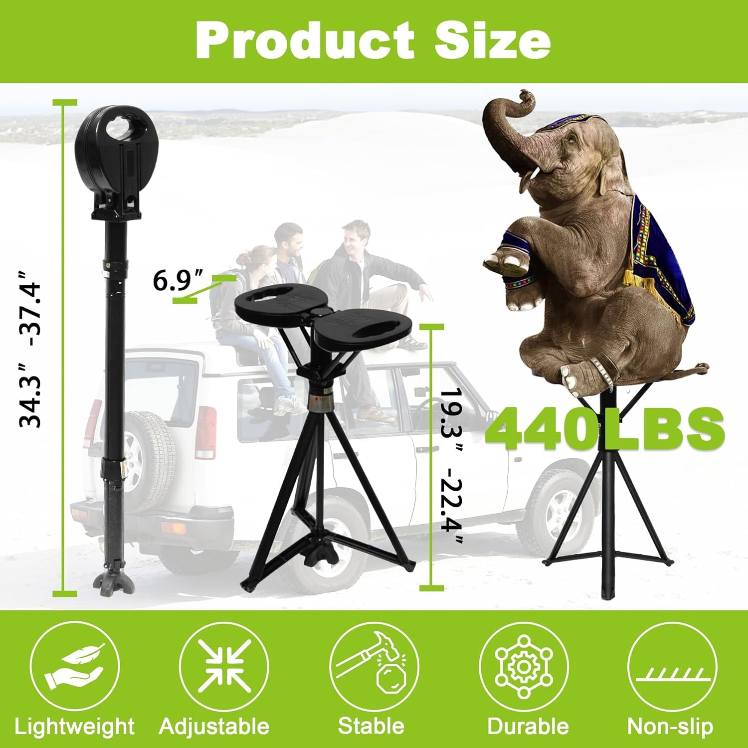 ALEVMOOM Verstelbare wandelstok met zitting voor mannen en vrouwen, opvouwbare wandelstokken met draagtas, schietstok max. belasting 440 lbs, draagbare rietkruk met kussen voor oudere volwassenen