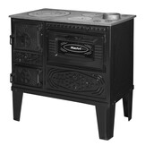 Houtfornuis - houtkachel - zwart - 7,85 kW - verwarmt tot 55 m²