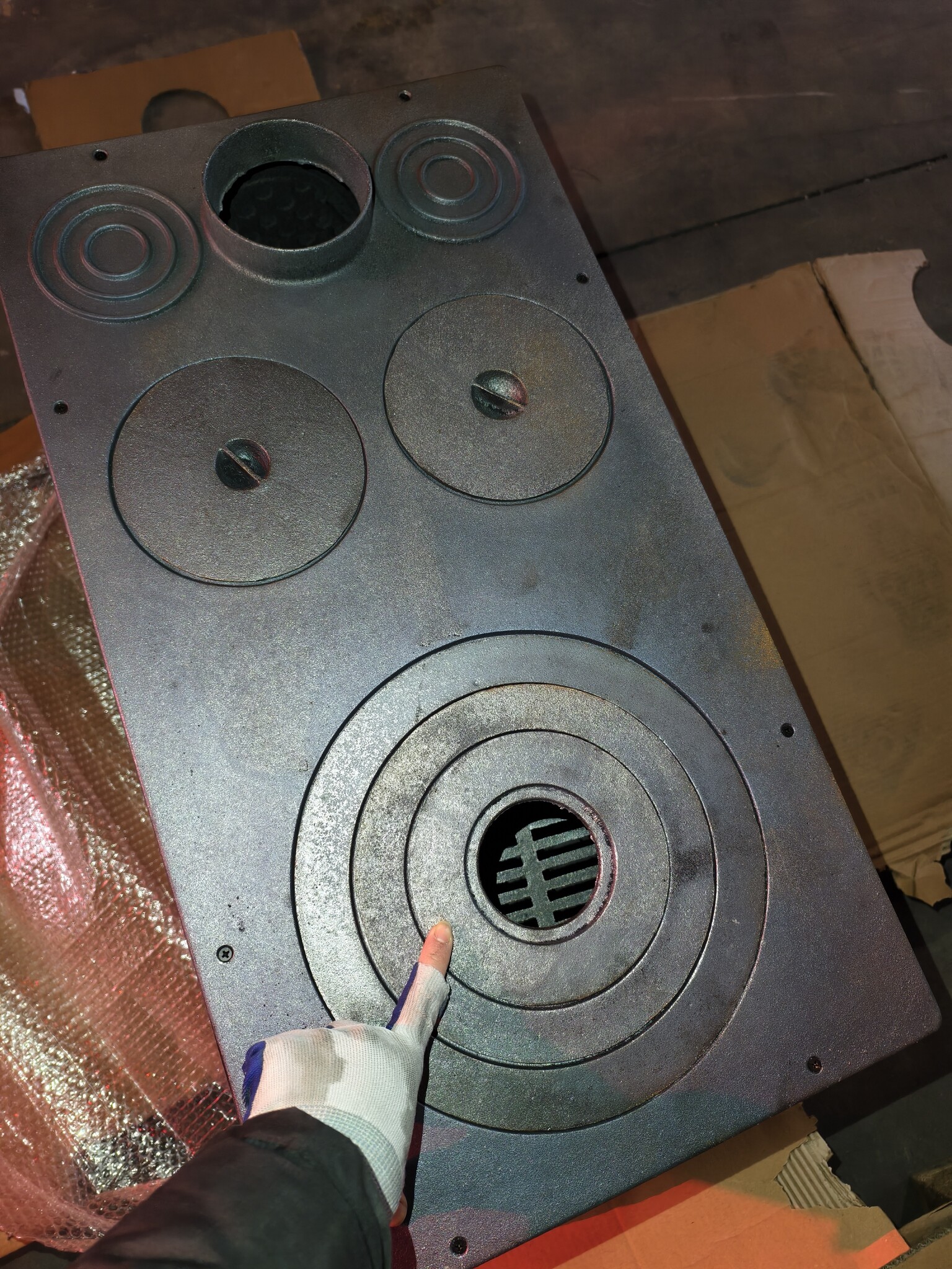 Houtfornuis - houtkachel - zwart - 7,85 kW - verwarmt tot 55 m²