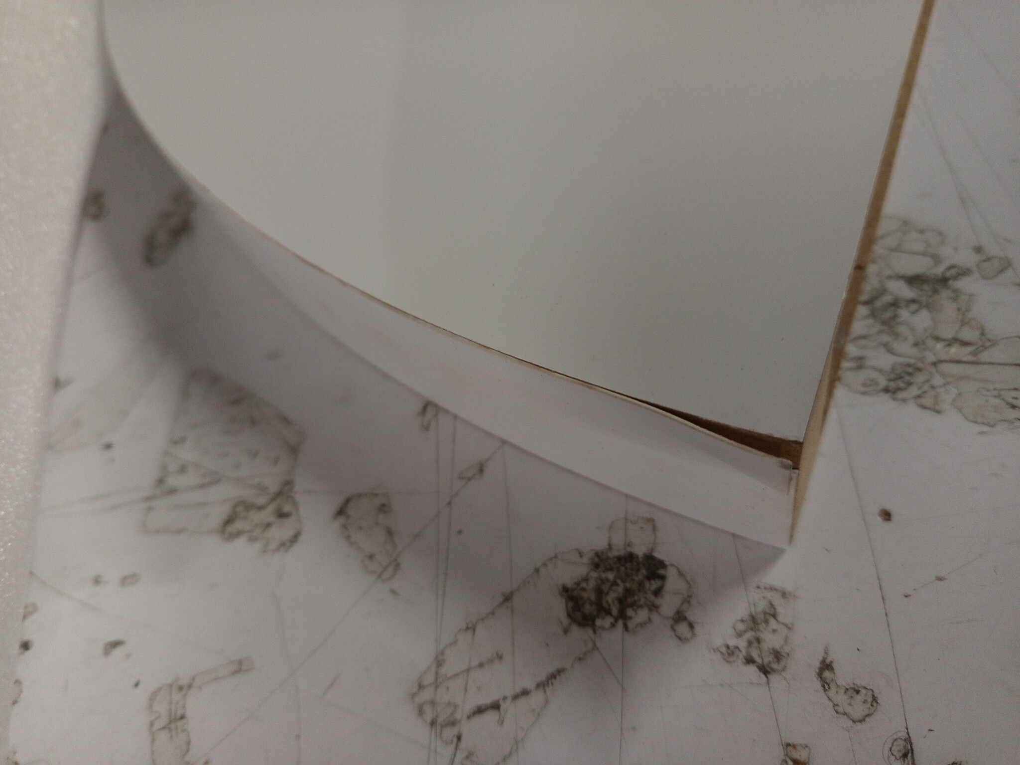 vidaXL Hoekschappen zwevend 4 st 35x35x3,8 cm MDF wit