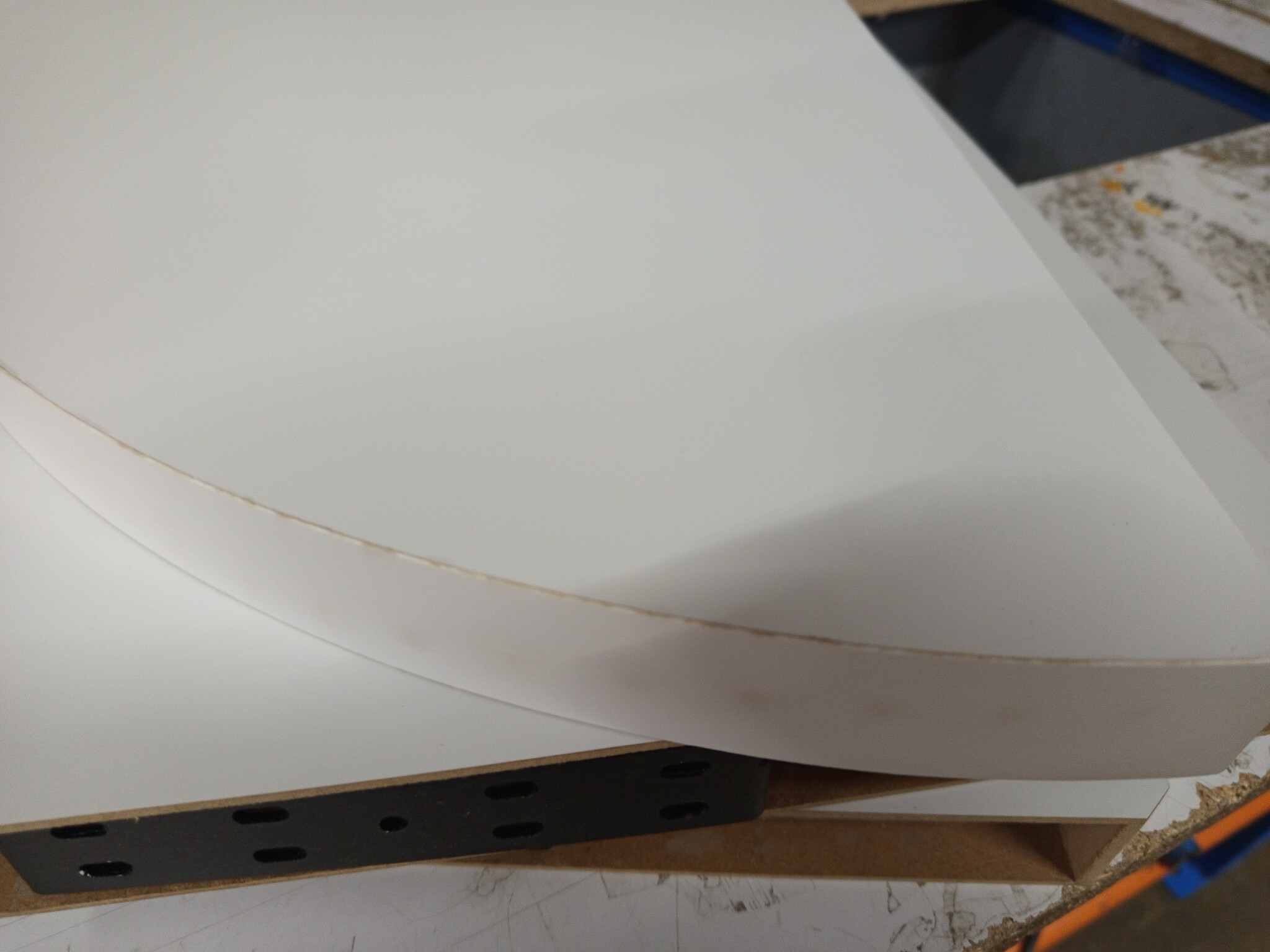 vidaXL Hoekschappen zwevend 4 st 35x35x3,8 cm MDF wit