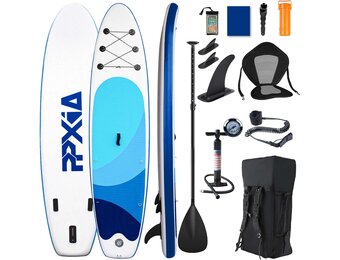 SUP-board met zitting, opblaasbare surfplank met draagvermogen tot 200 kg, accessoires voor beginners, volwassenen en kinderen