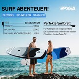 SUP-board met zitting, opblaasbare surfplank met draagvermogen tot 200 kg, accessoires voor beginners, volwassenen en kinderen