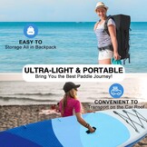 SUP-board met zitting, opblaasbare surfplank met draagvermogen tot 200 kg, accessoires voor beginners, volwassenen en kinderen
