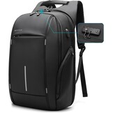 BANGE Business Laptop Rucksack mit Anti-Diebstahl Schnalle und Reißverschluss Tasche für Männer und Frauen (Schwarz aktualisieren)