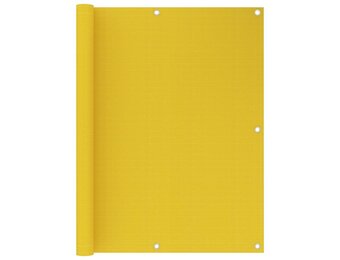 vidaXL Balkonscherm 120x600 cm HDPE Geel - 51% Korting!