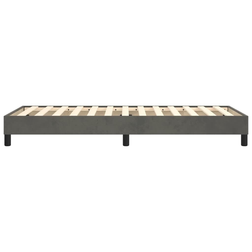 vidaXL Bedframe Fluweel Donkergrijs 80x200 cm - Nu met 33% Korting!