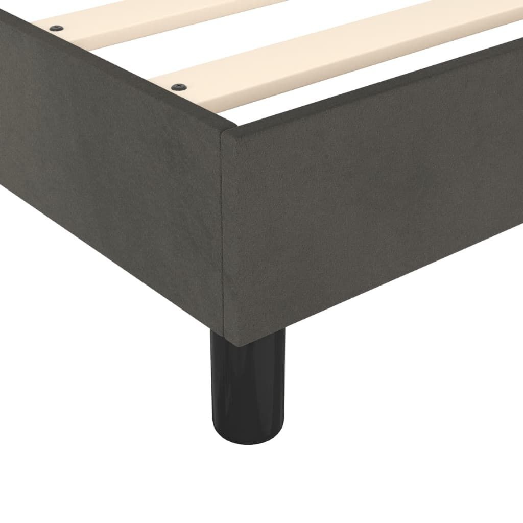vidaXL Bedframe Fluweel Donkergrijs 80x200 cm - Nu met 33% Korting!