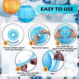 8 Pcs Planet Paper Lanterns, Space Theme Lanterns, Hanging Planet Lanterns, Solar System, Party Decorations for Class Science and Birthdays