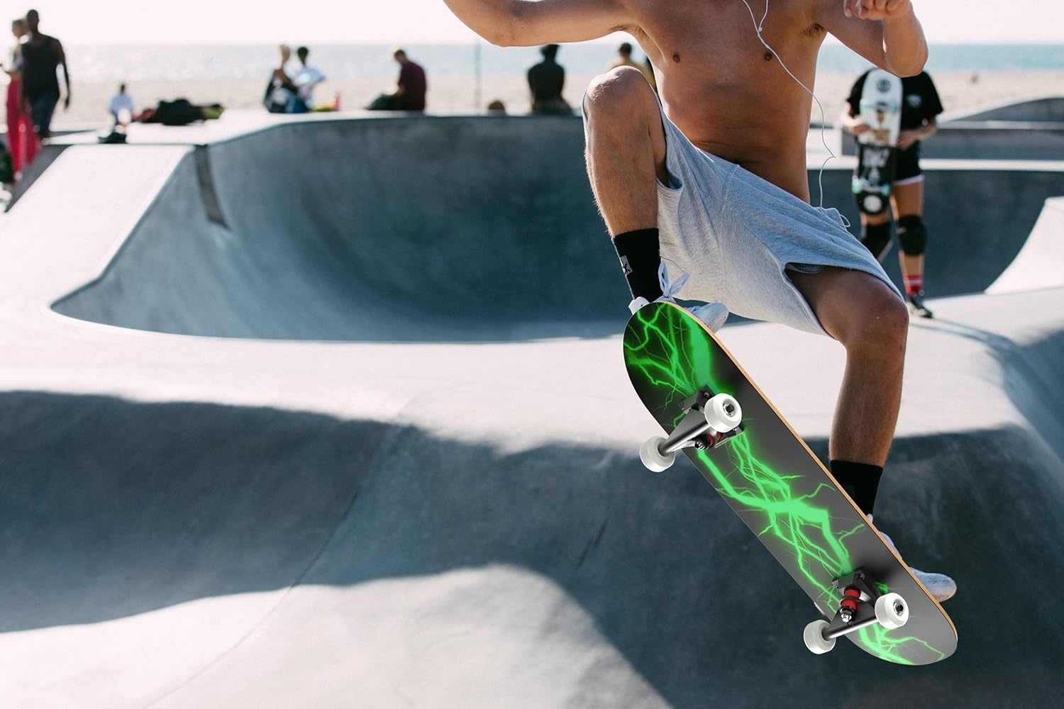 LAYENNE Skateboard Compleet - 27% Korting! 81x20cm Esdoorn, ABEC-11