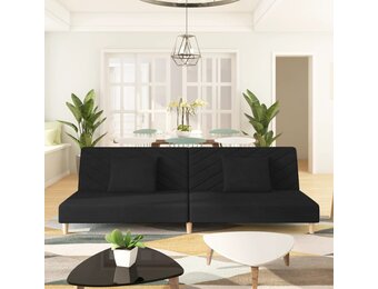 VidaXL Slaapbank 2-zits Zwart - Nu met 34% Korting!