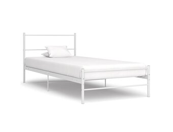 vidaXL Bedframe Metaal Wit 90x200 cm - Nu 33% Korting!