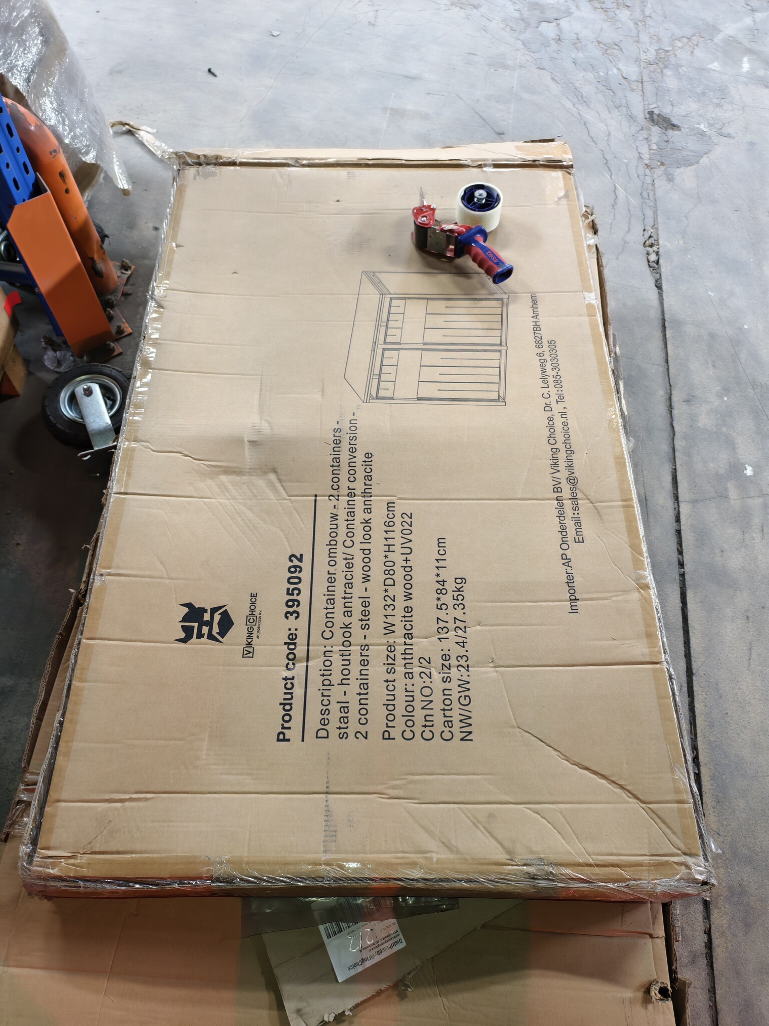 Container ombouw Houtlook Antraciet - 2 containers - 60% korting