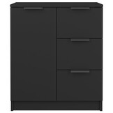 vidaXL Dressoir Zwart Bewerkt Hout - 33% Korting!