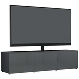 vidaXL TV-meubel Hoogglans Grijs (120cm) - 28% Korting!