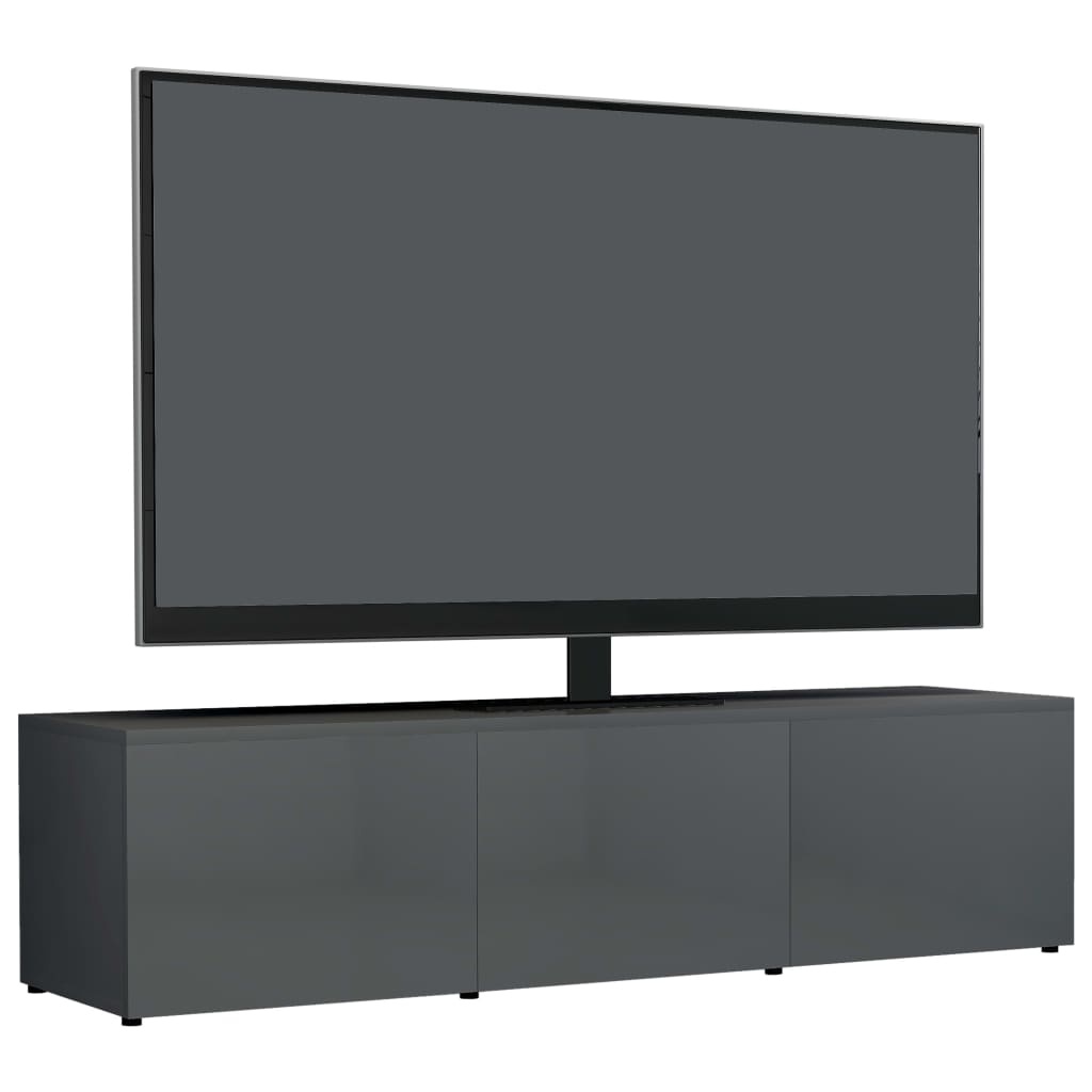 vidaXL TV-meubel Hoogglans Grijs (120cm) - 28% Korting!