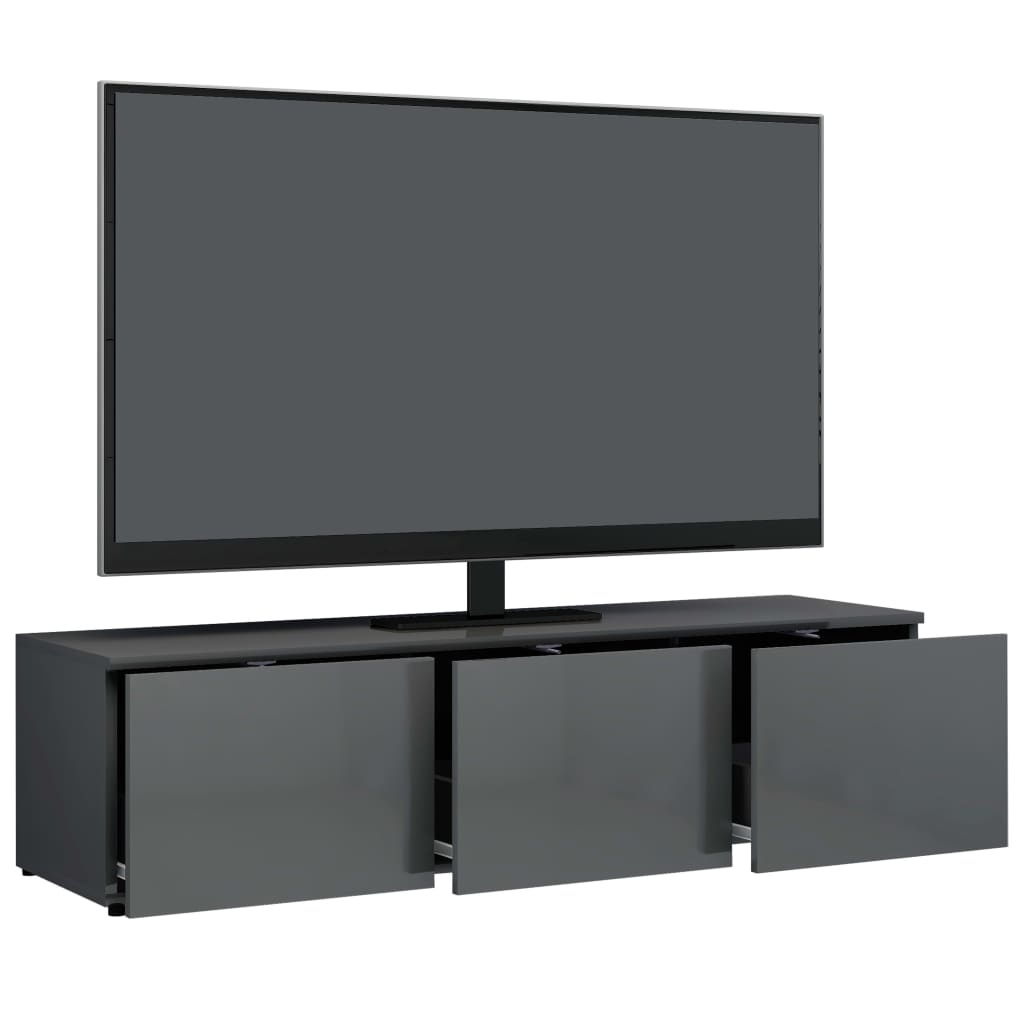 vidaXL TV-meubel Hoogglans Grijs (120cm) - 28% Korting!