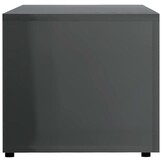 vidaXL TV-meubel Hoogglans Grijs (120cm) - 28% Korting!