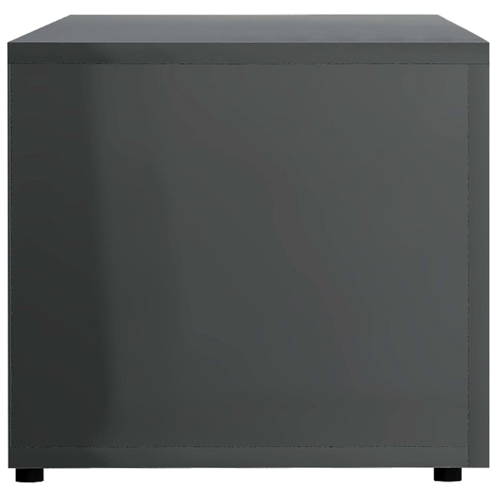 vidaXL TV-meubel Hoogglans Grijs (120cm) - 28% Korting!