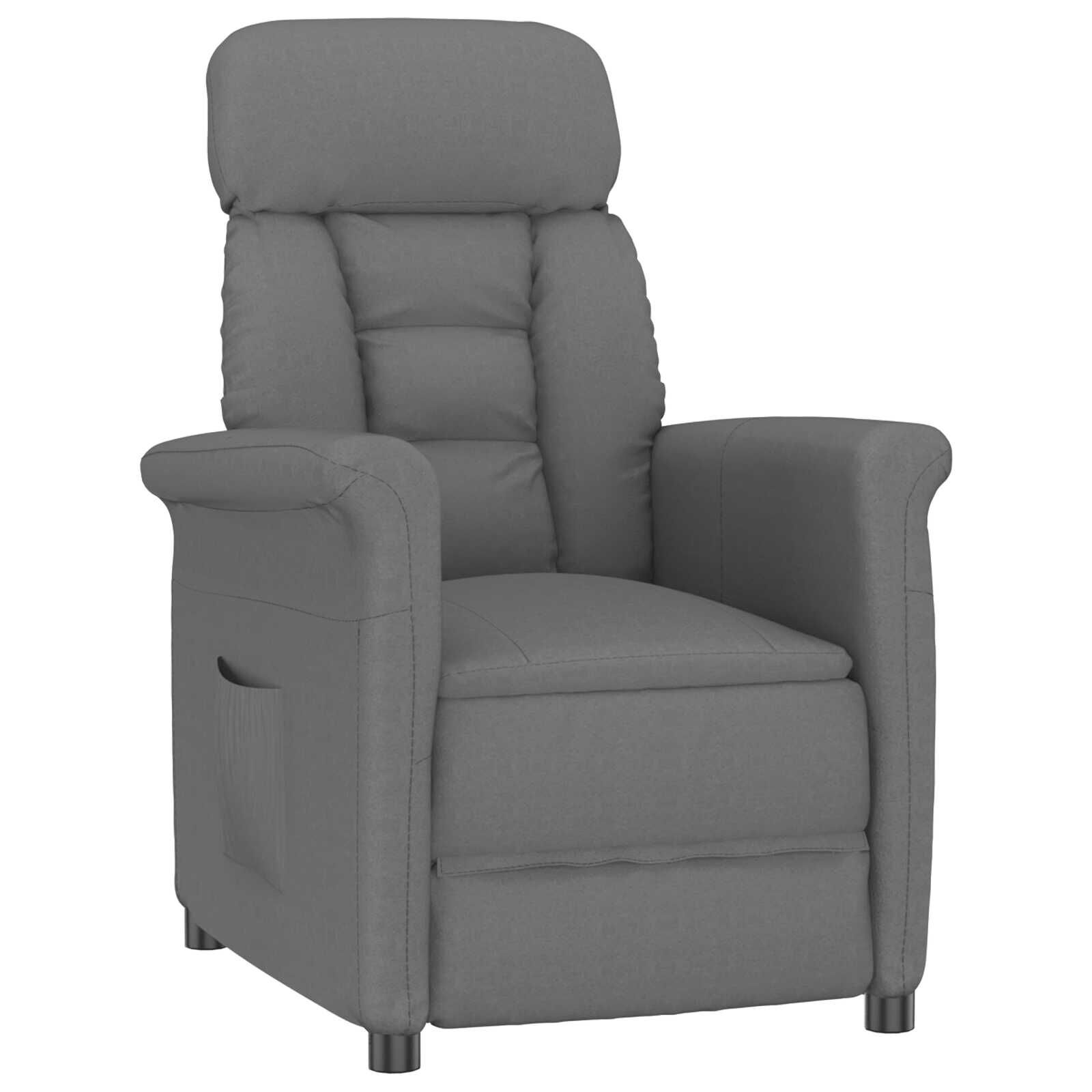 vidaXL Recliner Stoel Donkergrijs - 34% Korting!