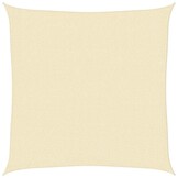 vidaXL Zonnescherm HDPE Vierkant 2x2m Crème - 58% Korting!