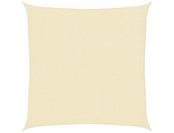 vidaXL Zonnescherm HDPE Vierkant 2x2m Crème - 58% Korting!