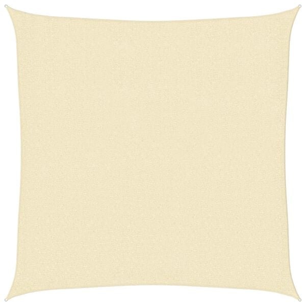 vidaXL Zonnescherm HDPE Vierkant 2x2m Crème - 58% Korting!