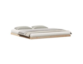 vidaXL Bedframe Naturel Grenenhout 200x220 cm - Nu met 34% korting!