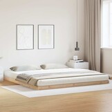 vidaXL Bedframe Naturel Grenenhout 200x220 cm - Nu met 34% korting!