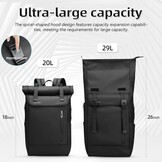 27% KORTING: Mark Ryden Rolltop Laptop Rugzak 17.3" Waterdicht