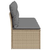vidaXL Tuinbank 4-zits Poly Rattan Beige - 29% Korting!
