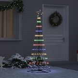 vidaXL LED Kerstboom 184.5cm Multikleur - 32% Korting!