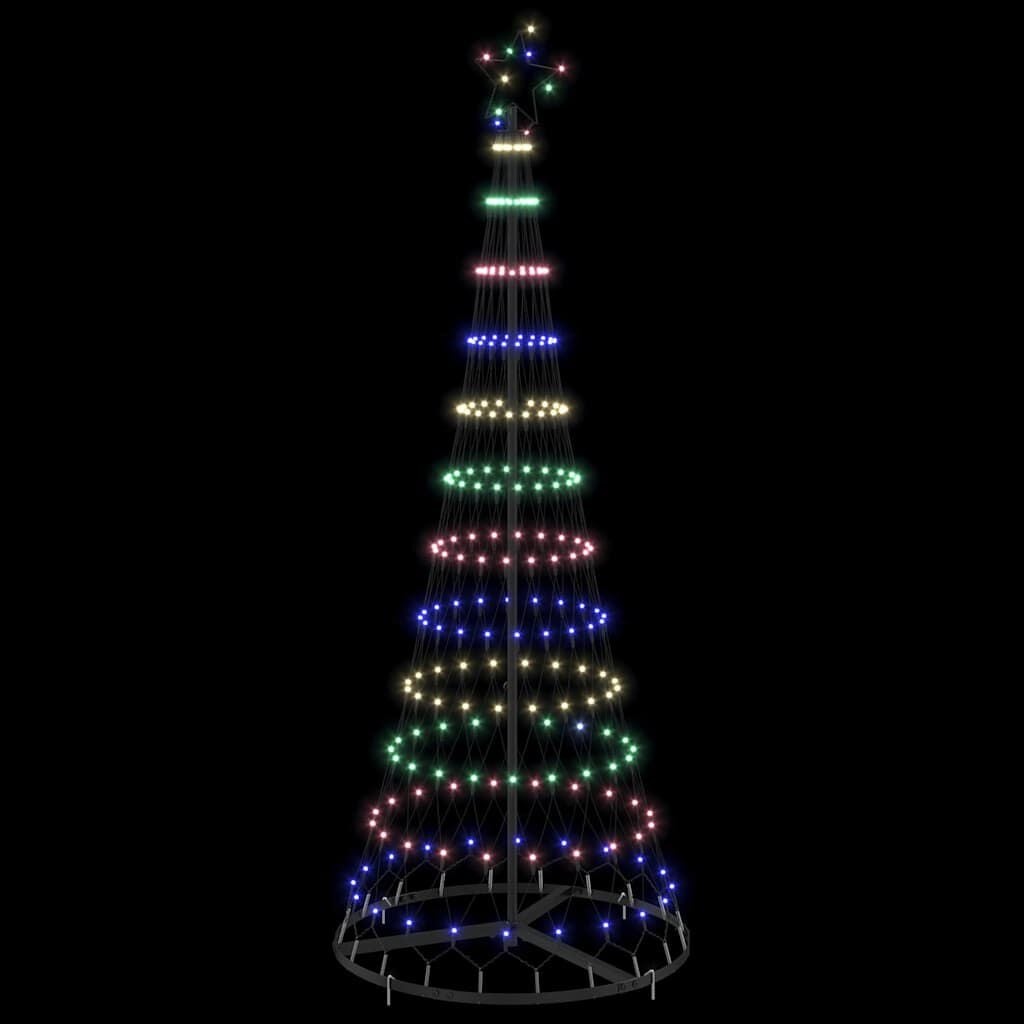 vidaXL LED Kerstboom 184.5cm Multikleur - 32% Korting!