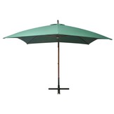 vidaXL Zweefparasol 300x300cm Groen - 76% Korting!
