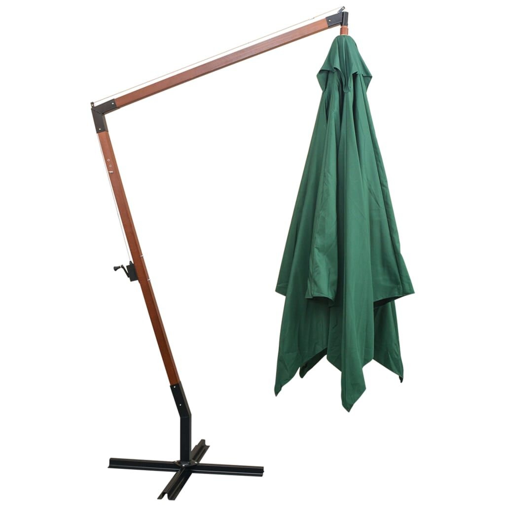 vidaXL Zweefparasol 300x300cm Groen - 76% Korting!