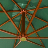 vidaXL Zweefparasol 300x300cm Groen - 76% Korting!