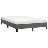 vidaXL Bedframe 120x200cm Donkergrijs Fluweel - Nu 33% Korting!