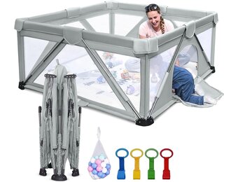 Heyo.Ja Opvouwbare Speelruimte Baby/Kinderen 150x150cm - 29% Korting!