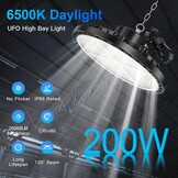 2x UFO Industriële LED Spot 200W - 28.000lm - 6500K - IP65 - 29% Korting!
