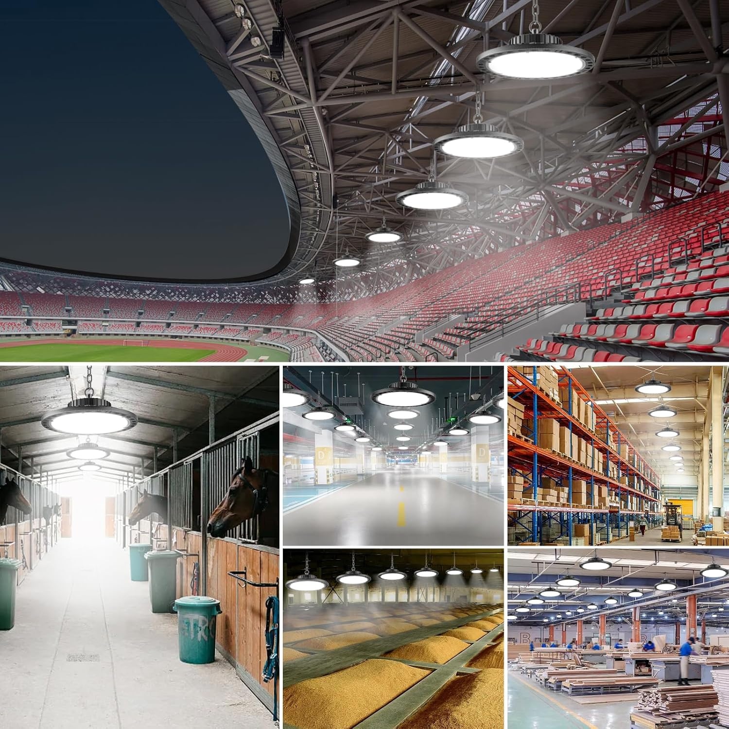 2x UFO Industriële LED Spot 200W - 28.000lm - 6500K - IP65 - 29% Korting!