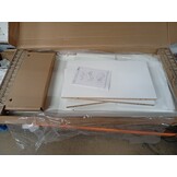 vidaXL Salontafel 90x50x40 cm bewerkt hout hoogglans wit