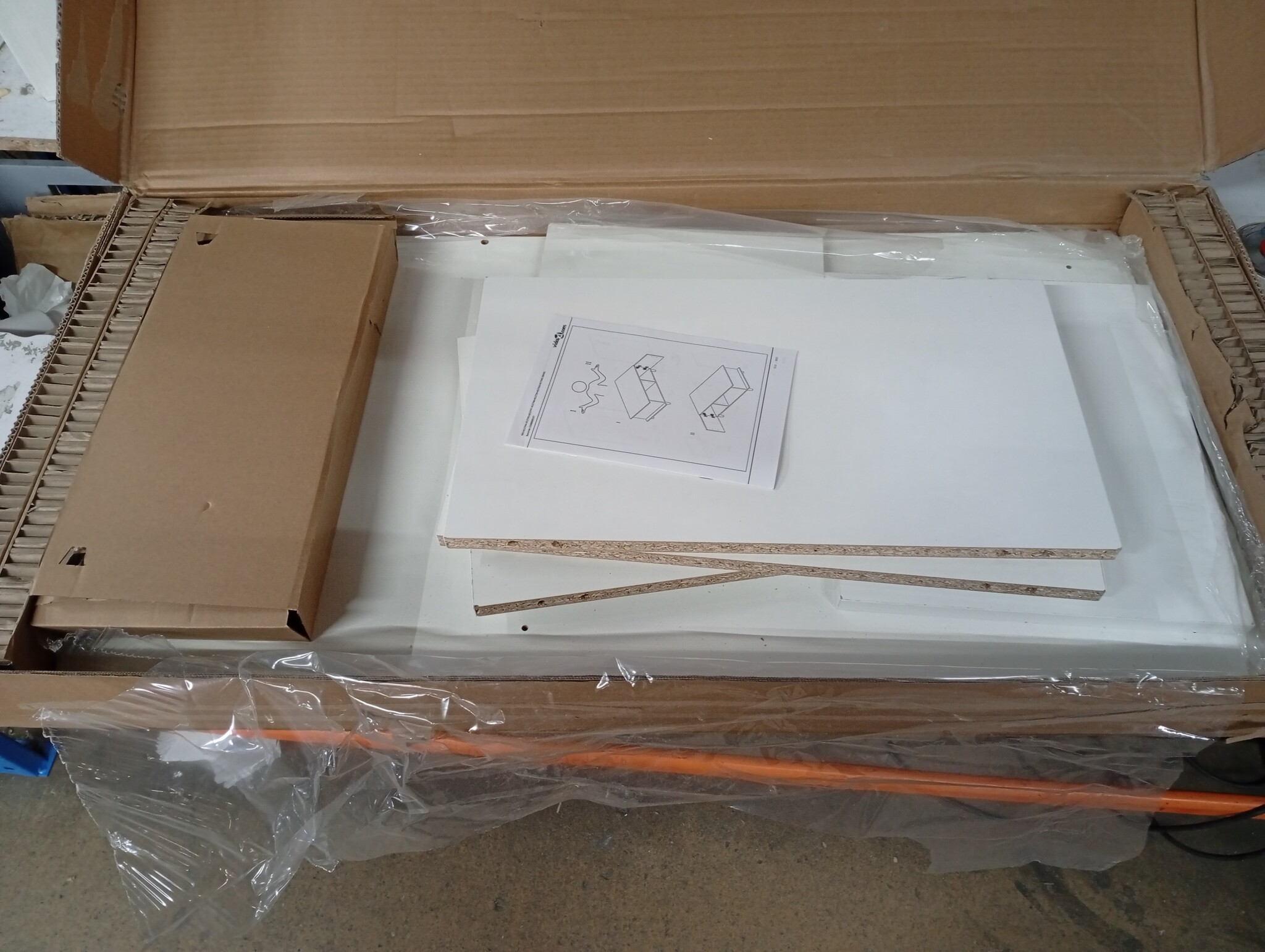 vidaXL Salontafel 90x50x40 cm bewerkt hout hoogglans wit