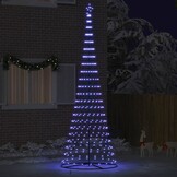 vidaXL Blauwe LED Kerstboom (399cm) - 450 LEDS - 54% Korting